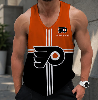 LIMITED EDITION - NEW CUSTOMIZED NHL27 PPF PHILADELPHIA FLYERS MEN'S TANK TOP