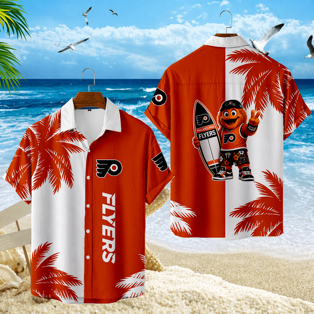 LIMITED EDITION - NEW CUSTOMIZED NHL27 PPF PHILADELPHIA FLYERS UNISEX HAWAIIAN SHIRT