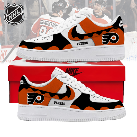 VIRAL EDITION - NEW CUSTOMIZED NHL27 BFS PHILADELPHIA FLYERS AF1 SHOES