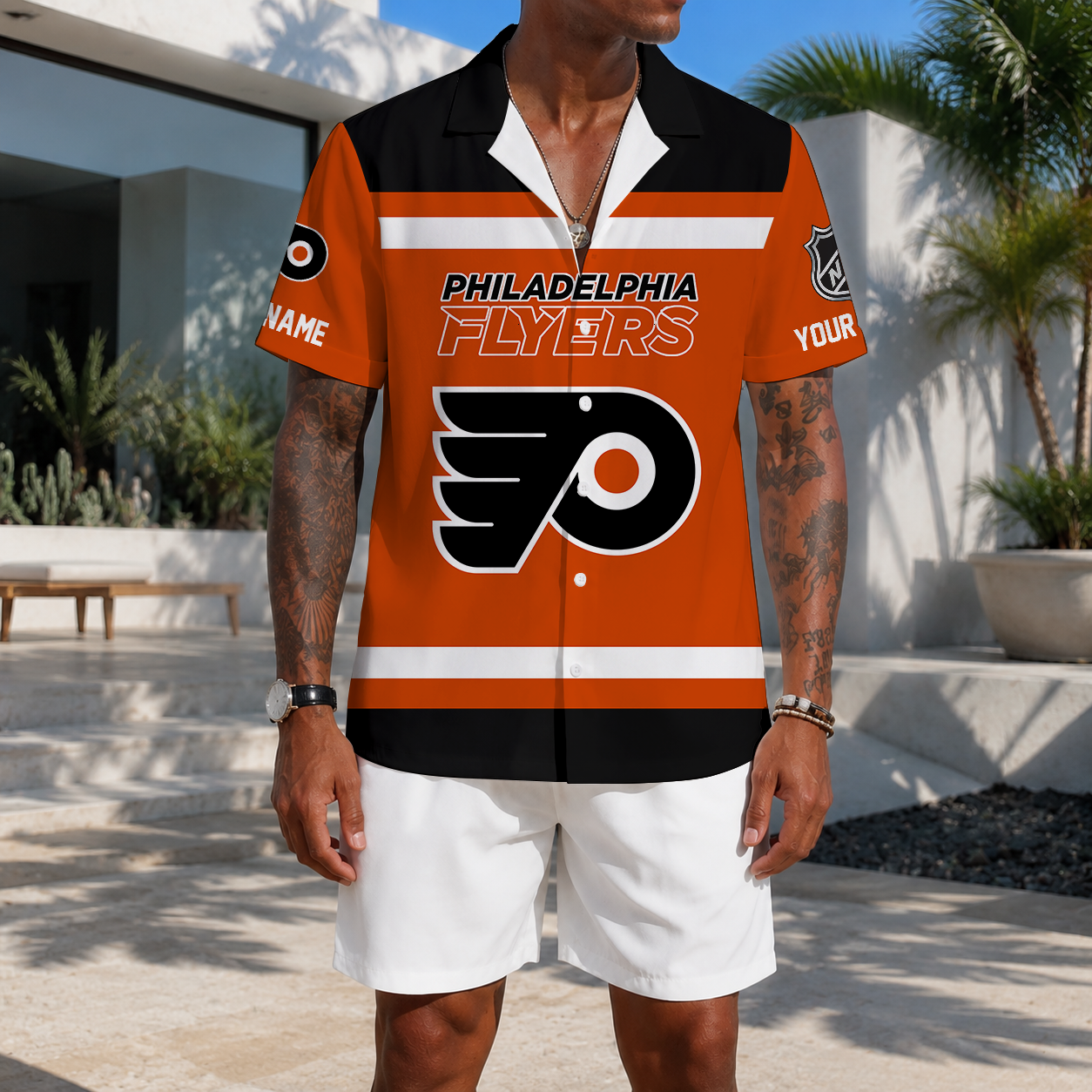 LIMITED EDITION - NEW CUSTOMIZED NHL27 PPF PHILADELPHIA FLYERS UNISEX HAWAIIAN SHIRT