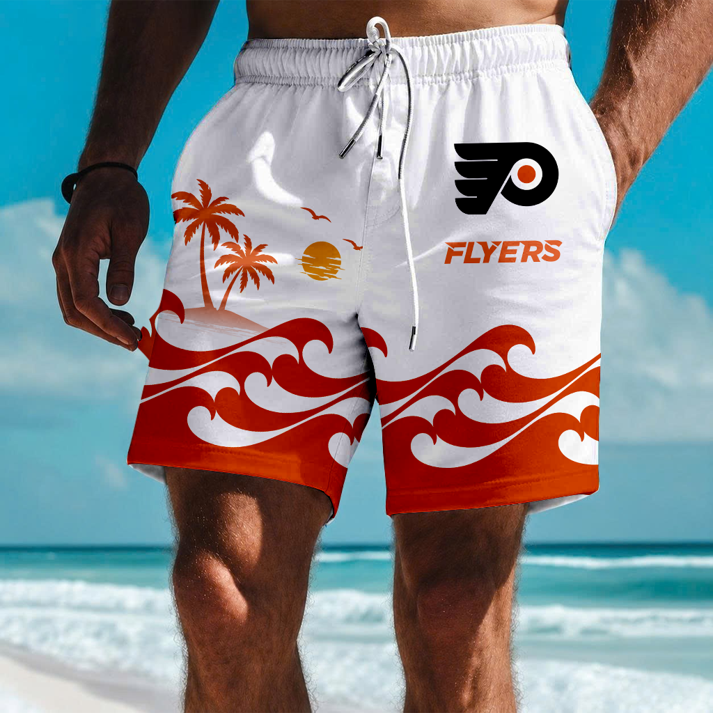 LIMITED EDITION - NEW CUSTOMIZED NHL27 PPF PHILADELPHIA FLYERS SHORT PANTS