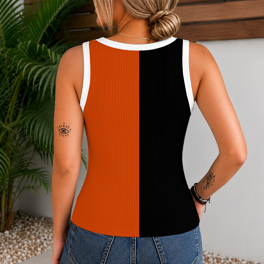 [SUPER SALE] NEW CUSTOMIZED NHL27 PPF PHILADELPHIA FLYERS WOMEN'S V-NECK TANK TOP