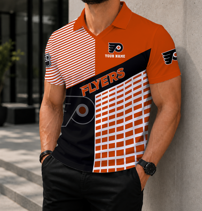 VIRAL EDITION - NEW CUSTOMIZED NHL27 PPF PHILADELPHIA FLYERS POLO SHIRT