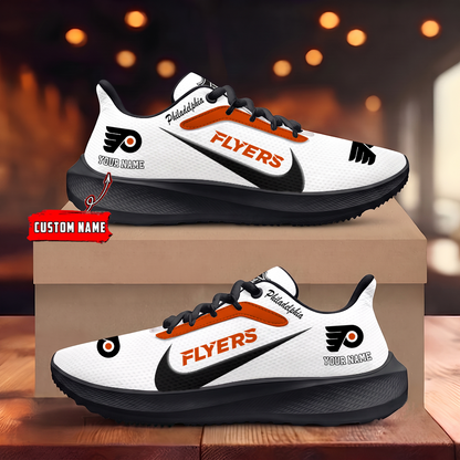 [SUPER SALE] NEW CUSTOMIZED NHL27 PPF PHILADELPHIA FLYERS ROAD RUNNING SHOES