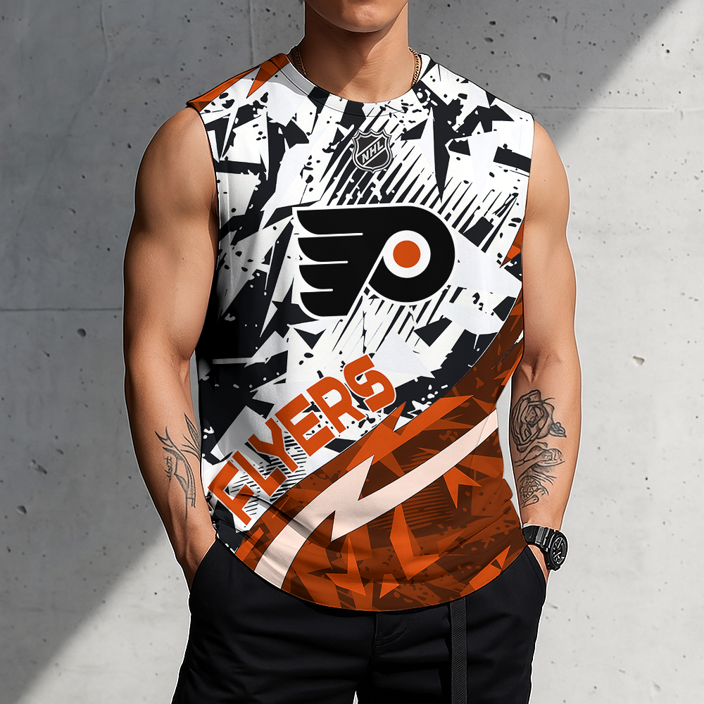 LIMITED EDITION - NEW CUSTOMIZED NHL27 PPF PHILADELPHIA FLYERS TANK TOP & GYM SHIRT