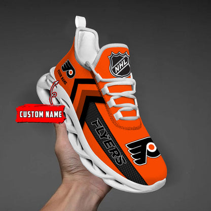 [SUPER SALE ] NEW CUSTOMIZED NHL27 PPF PHILADELPHIA FLYERS MAX SOUL SHOES