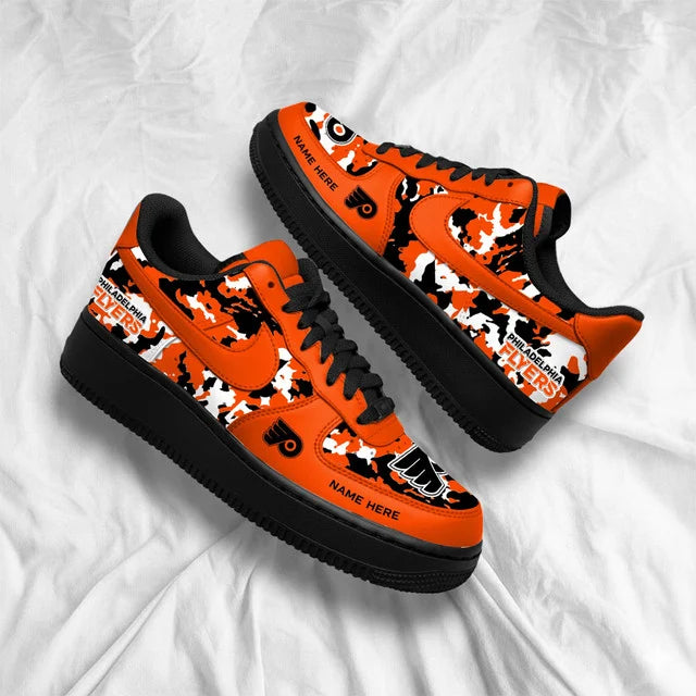 [SUPER SALE] NEW CUSTOMIZED NHL27 PPF PHILADELPHIA FLYERS AF1 SHOES