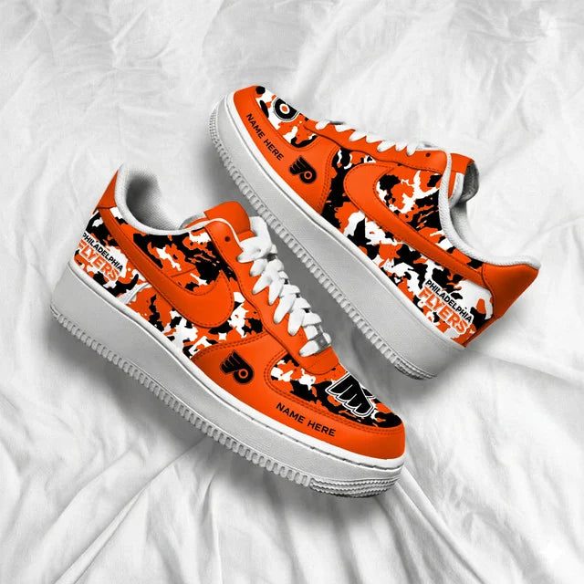 [SUPER SALE] NEW CUSTOMIZED NHL27 PPF PHILADELPHIA FLYERS AF1 SHOES