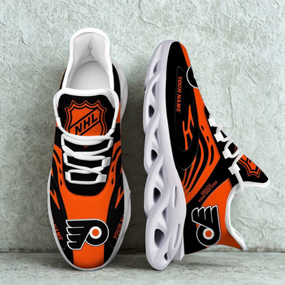 [SUPER SALE ] NEW CUSTOMIZED NHL27 PPF PHILADELPHIA FLYERS MAX SOUL SHOES