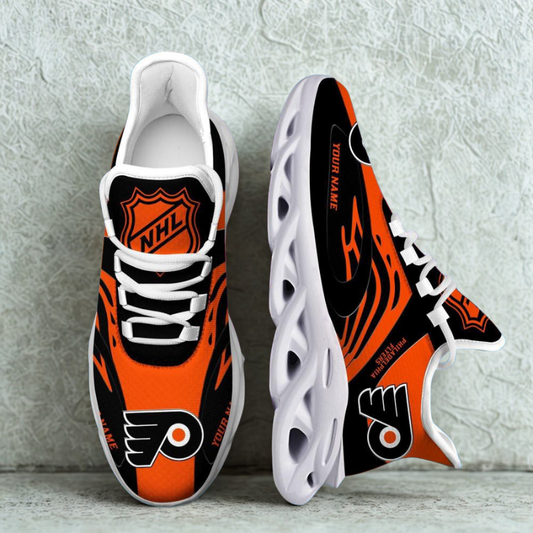 [SUPER SALE ] NEW CUSTOMIZED NHL27 PPF PHILADELPHIA FLYERS MAX SOUL SHOES