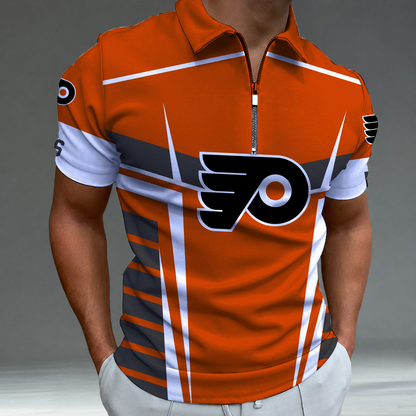 LIMITED EDITION - NEW CUSTOMIZED NHL27 PPF PHILADELPHIA FLYERS POLO SHIRT