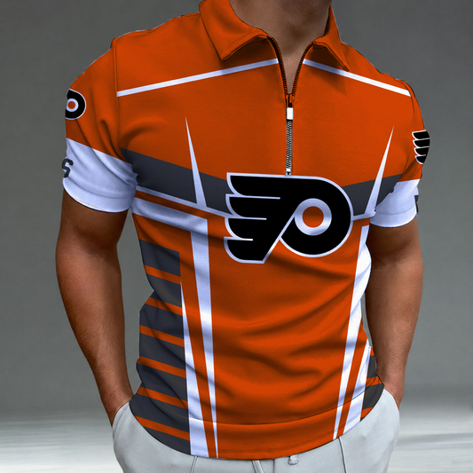 LIMITED EDITION - NEW CUSTOMIZED NHL27 PPF PHILADELPHIA FLYERS POLO SHIRT