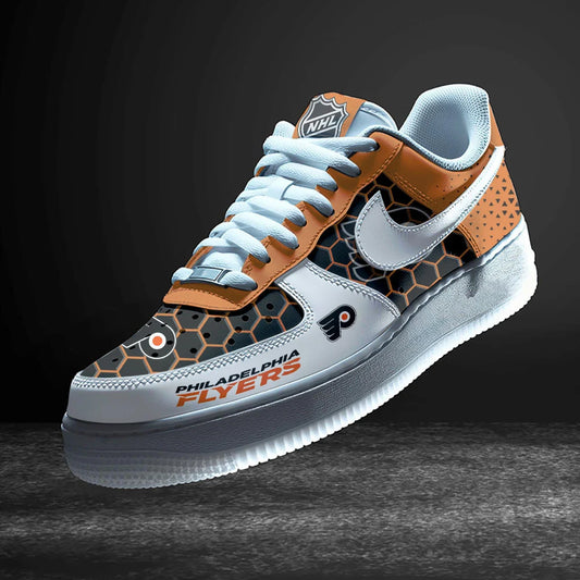 LIMITED EDITION - NEW CUSTOMIZED NHL27 BFS PHILADELPHIA FLYERS AF1 SHOES