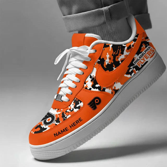 [SUPER SALE] NEW CUSTOMIZED NHL27 PPF PHILADELPHIA FLYERS AF1 SHOES
