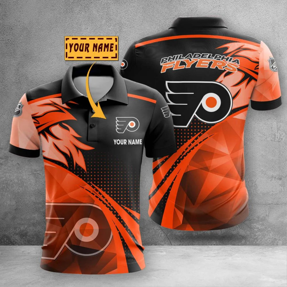 LIMITED EDITION - NEW CUSTOMIZED NHL27 PPF PHILADELPHIA FLYERS POLO SHIRT, ZIP POLO SHIRT & T-SHIRTS