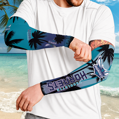 [HOT DEAL] NEW CUSTOMIZED NBA27 CHO CHARLOTTE HORNETS SUN ARM SLEEVES