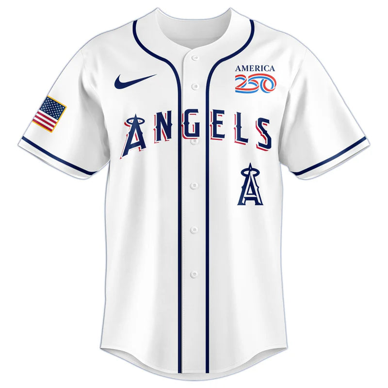 LIMITED EDITION - NEW CUSTOMIZED MLB27 LAA LOS ANGELES ANGELS BASEBALL JERSEY