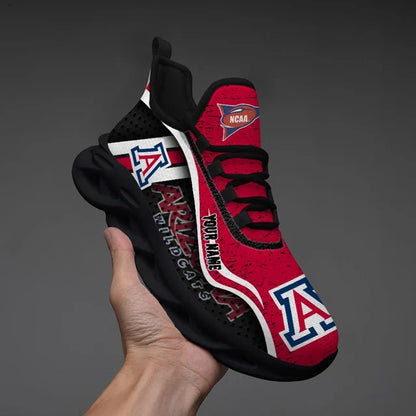 EXCLUSIVE EDITION - NEW CUSTOMIZED NCAA FBS27 ARW ARIZONA WILDCATS CLUNKY SNEAKERS