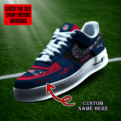 [SPECIAL OFFER] NEW CUSTOMIZED NFL27 NEP NEW ENGLAND PATRIOTS AF1 SHOES