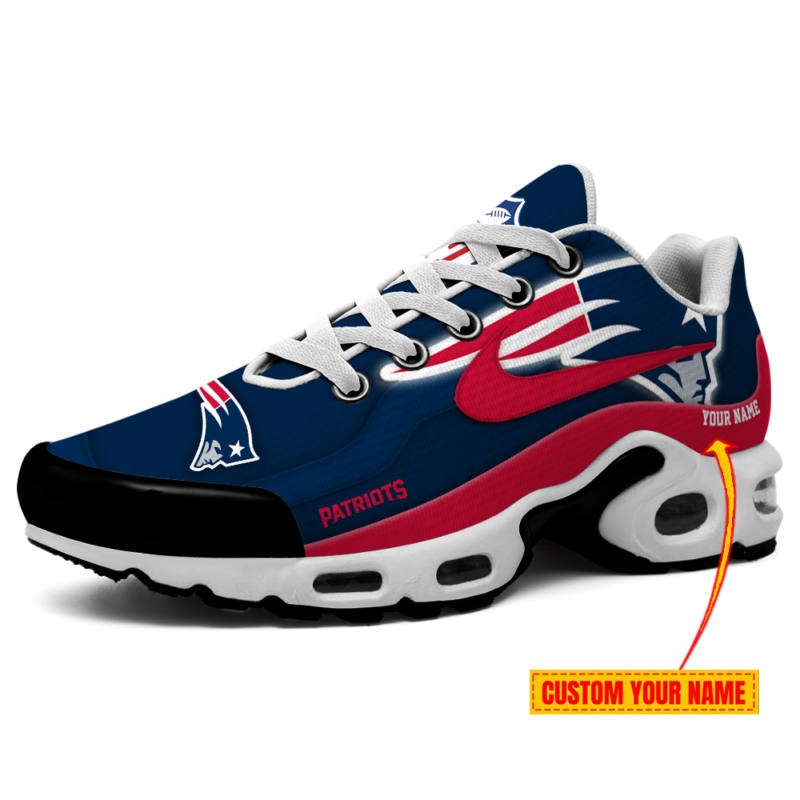 LIMITED EDITION - NEW CUSTOMIZED NFL27 NEP NEW ENGLAND PATRIOTS AIR MAX PLUS SNEAKERS