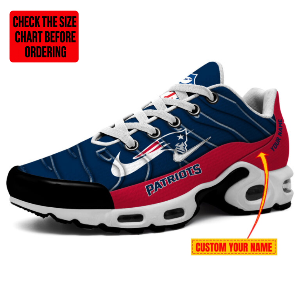 [SPECIAL OFFER] NEW CUSTOMIZED NFL27 NEP NEW ENGLAND PATRIOTS AIR MAX PLUS SNEAKERS