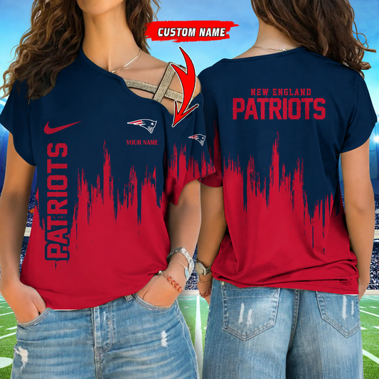 [SPECIAL OFFER] NEW CUSTOMIZED NFL27 NEP NEW ENGLAND PATRIOTS SHOULDER SHIRT