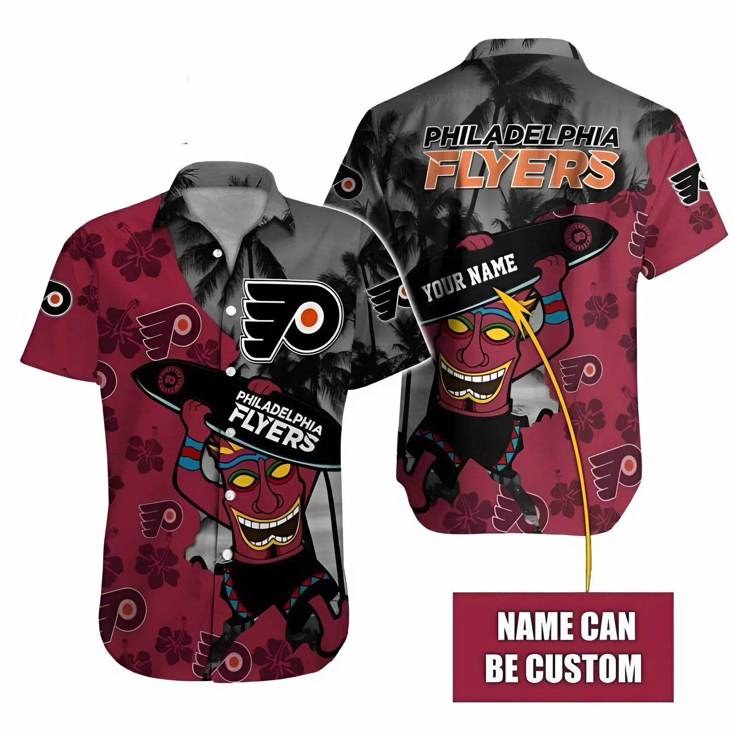 LIMITED EDITION - NEW CUSTOMIZED NHL27 PPF PHILADELPHIA FLYERS UNISEX HAWAIIAN SHIRT