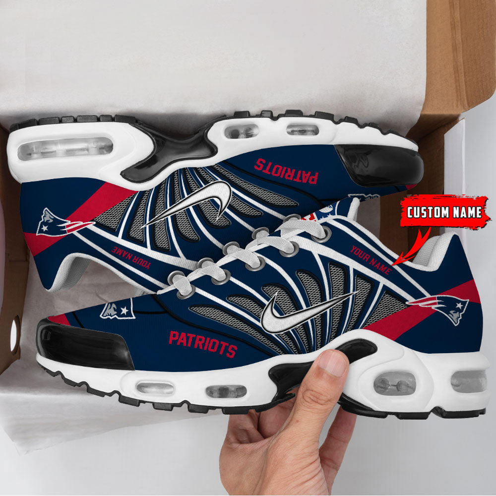 [SPECIAL OFFER] NEW CUSTOMIZED NFL27 NEP NEW ENGLAND PATRIOTS AIR MAX PLUS SNEAKERS