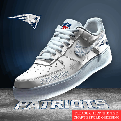 LIMITED EDITION - NEW CUSTOMIZED NFL27 NEP NEW ENGLAND PATRIOTS AF1 SHOES