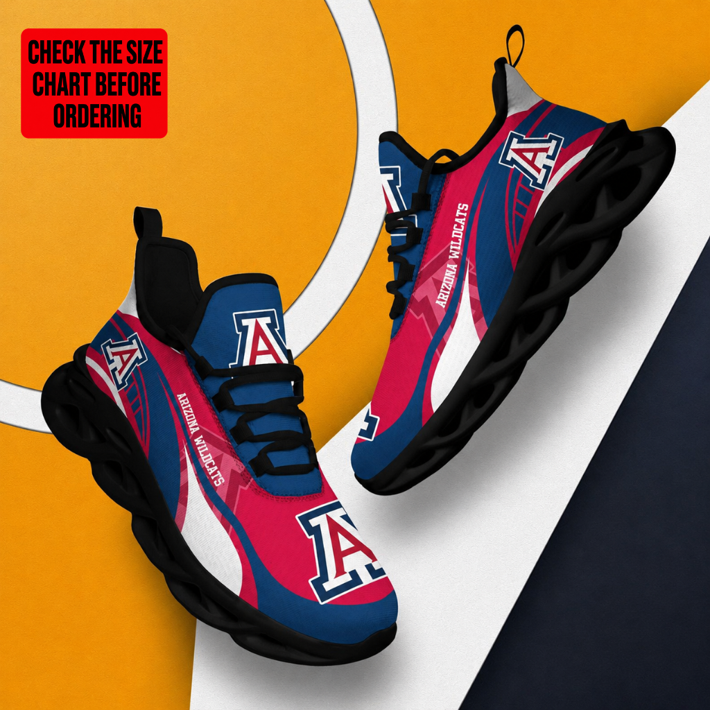 LIMITED EDITION - NEW CUSTOMIZED NCAA FBS27 ARW ARIZONA WILDCATS CLUNKY SNEAKERS