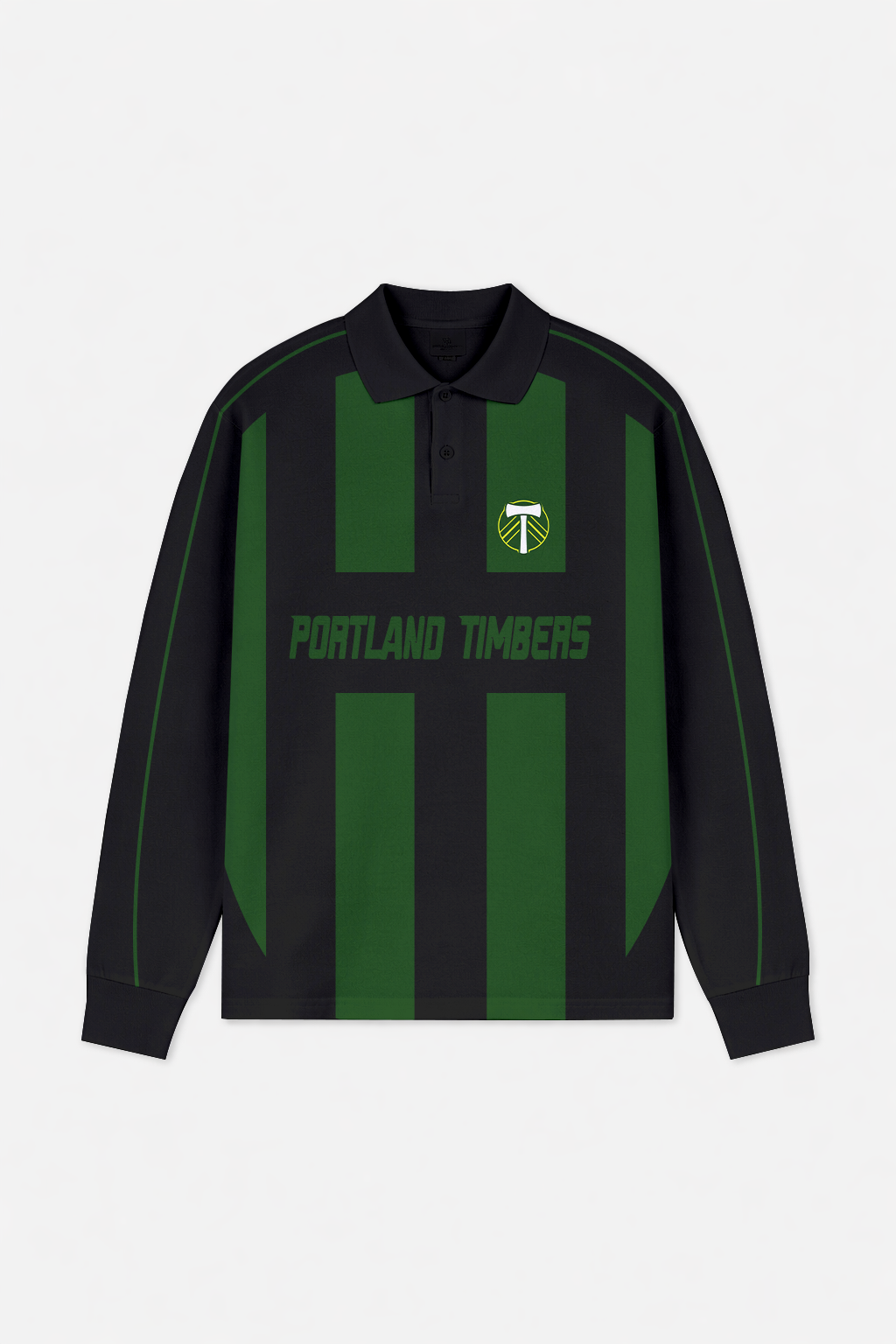 LIMITED EDITION - NEW CUSTOMIZED MLS27 PLT PL TIMBERS LONG SLEEVE POLO