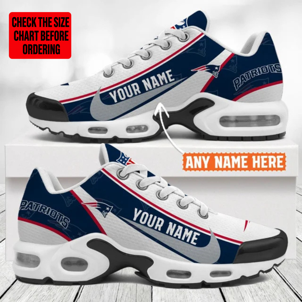 [SPECIAL OFFER] NEW CUSTOMIZED NFL27 NEP NEW ENGLAND PATRIOTS AIR MAX PLUS SNEAKERS