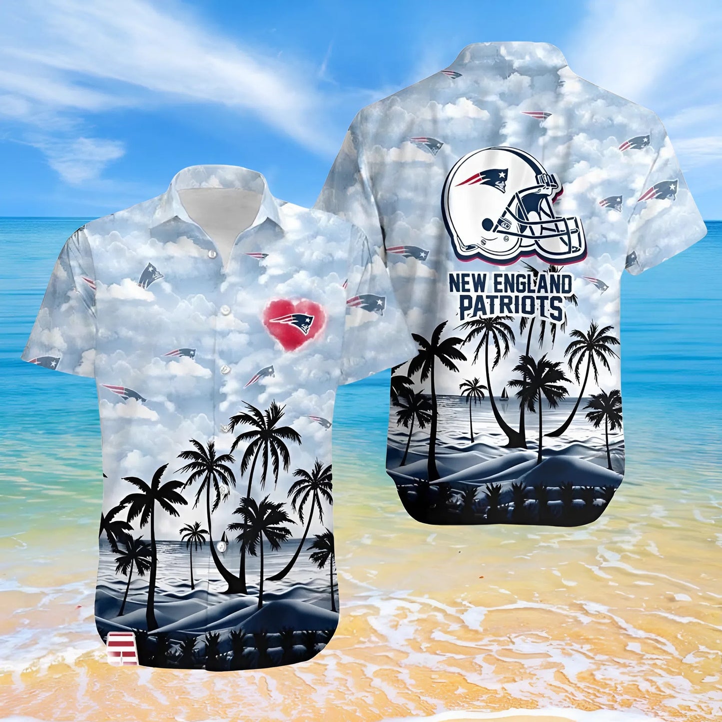 LIMITED EDITION - NEW CUSTOMIZED NFL27 NEP NEW ENGLAND PATRIOTS UNISEX HAWAIIAN SHIRT