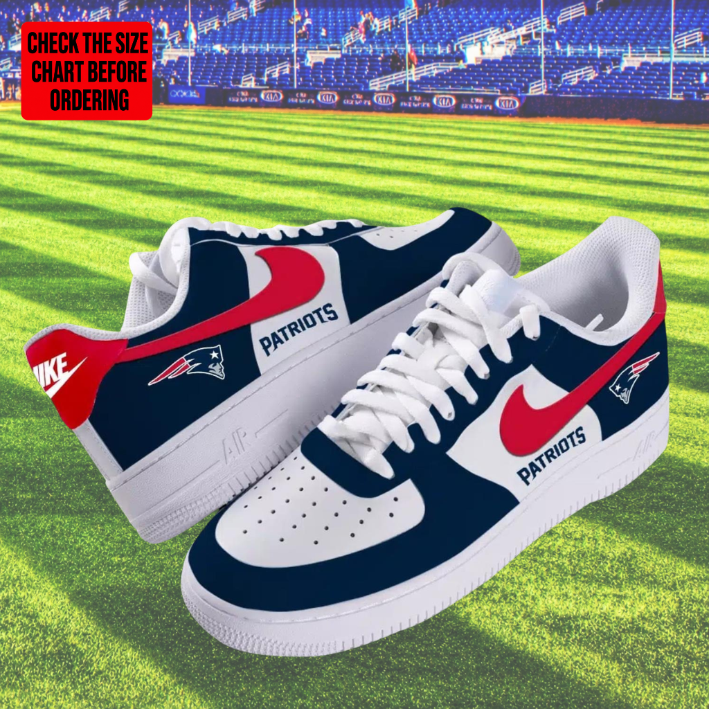 [SPECIAL OFFER] NEW CUSTOMIZED NFL27 NEP NEW ENGLAND PATRIOTS AF1 SHOES
