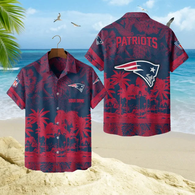 LIMITED EDITION - NEW CUSTOMIZED NFL27 NEP NEW ENGLAND PATRIOTS UNISEX HAWAIIAN SHIRT
