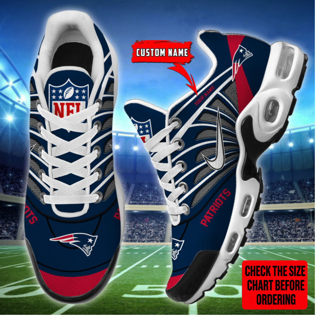 [SPECIAL OFFER] NEW CUSTOMIZED NFL27 NEP NEW ENGLAND PATRIOTS AIR MAX PLUS SNEAKERS