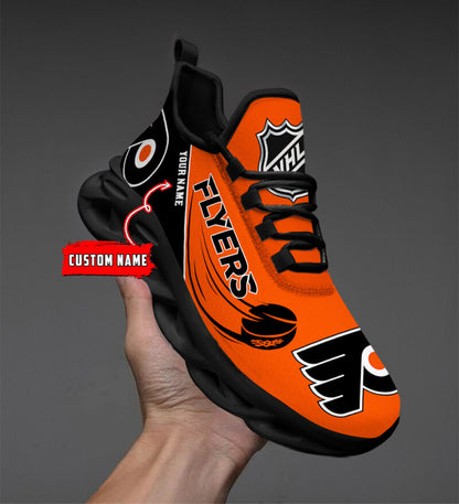 LIMITED EDITION - NEW CUSTOMIZED NHL27 PPF PHILADELPHIA FLYERS CLUNKY SNEAKERS
