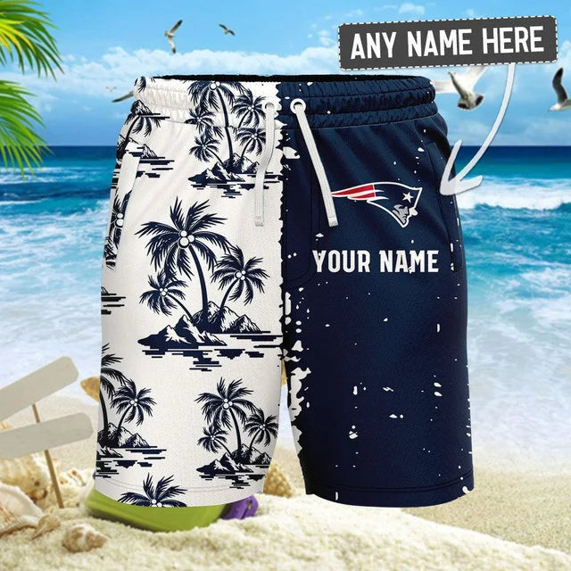 LIMITED EDITION - NEW CUSTOMIZED NFL27 NEP NEW ENGLAND PATRIOTS UNISEX HAWAIIAN SHIRT & SHORTS SET