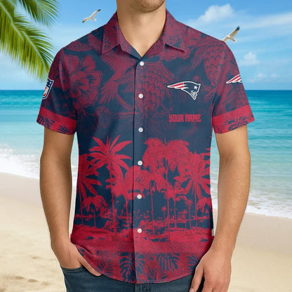LIMITED EDITION - NEW CUSTOMIZED NFL27 NEP NEW ENGLAND PATRIOTS UNISEX HAWAIIAN SHIRT