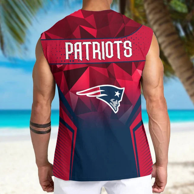 LIMITED EDITION - NEW CUSTOMIZED NFL27 NEP NEW ENGLAND PATRIOTS MEN'S GYM SHIRT
