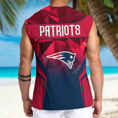 LIMITED EDITION - NEW CUSTOMIZED NFL27 NEP NEW ENGLAND PATRIOTS MEN'S GYM SHIRT