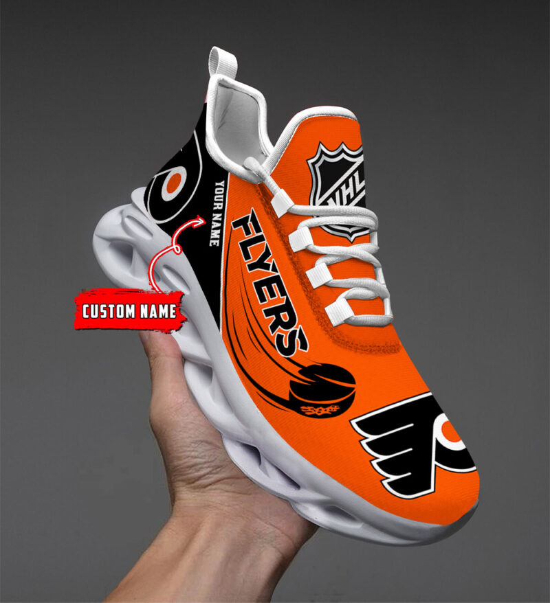 LIMITED EDITION - NEW CUSTOMIZED NHL27 PPF PHILADELPHIA FLYERS CLUNKY SNEAKERS