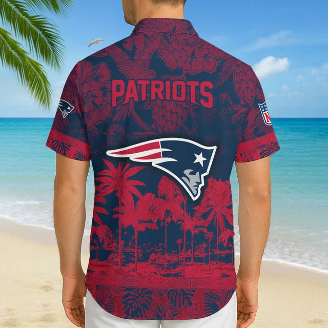 LIMITED EDITION - NEW CUSTOMIZED NFL27 NEP NEW ENGLAND PATRIOTS UNISEX HAWAIIAN SHIRT