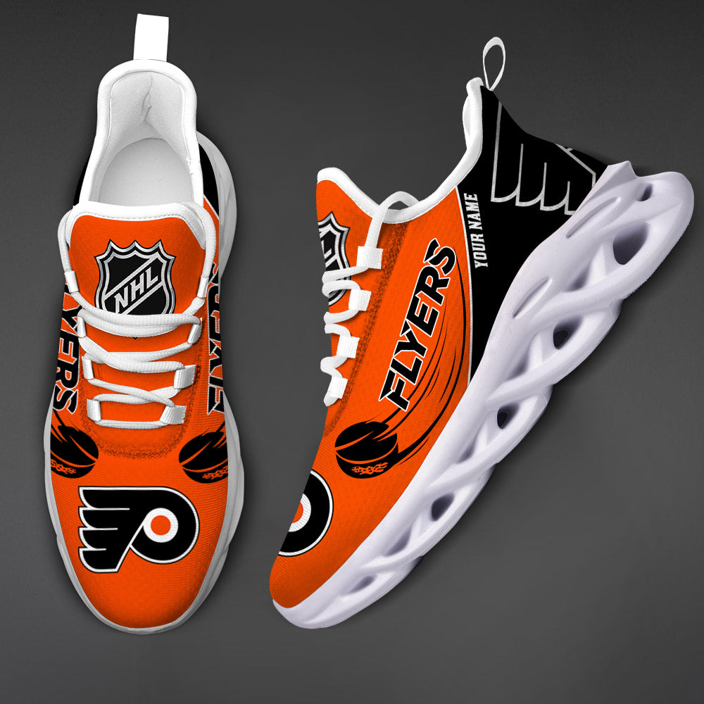 LIMITED EDITION - NEW CUSTOMIZED NHL27 PPF PHILADELPHIA FLYERS CLUNKY SNEAKERS