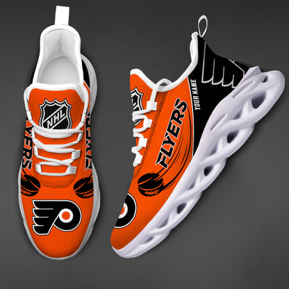 LIMITED EDITION - NEW CUSTOMIZED NHL27 PPF PHILADELPHIA FLYERS CLUNKY SNEAKERS