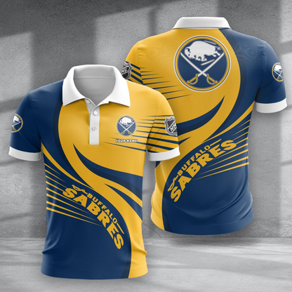 LIMITED EDITION - NEW CUSTOMIZED NHL28 BFS BUFFALO SABRES POLO SHIRT & T-SHIRTS