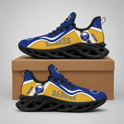 VIRAL EDITION - NEW CUSTOMIZED NHL28 BFS BUFFALO SABRES CLUNKY SNEAKERS
