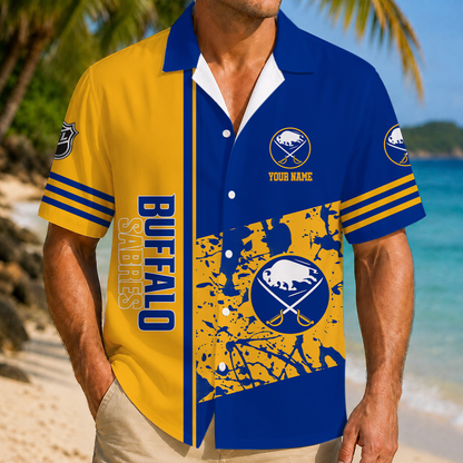 LIMITED EDITION - NEW CUSTOMIZED NHL28 BFS BUFFALO SABRES UNISEX HAWAIIAN SHIRT