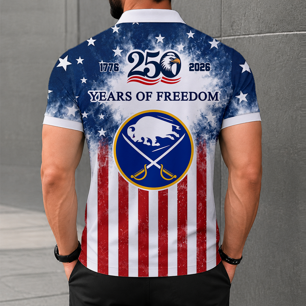 LIMITED EDITION - NEW CUSTOMIZED NHL28 BFS BUFFALO SABRES POLO SHIRT, ZIP POLO SHIRT & T-SHIRTS