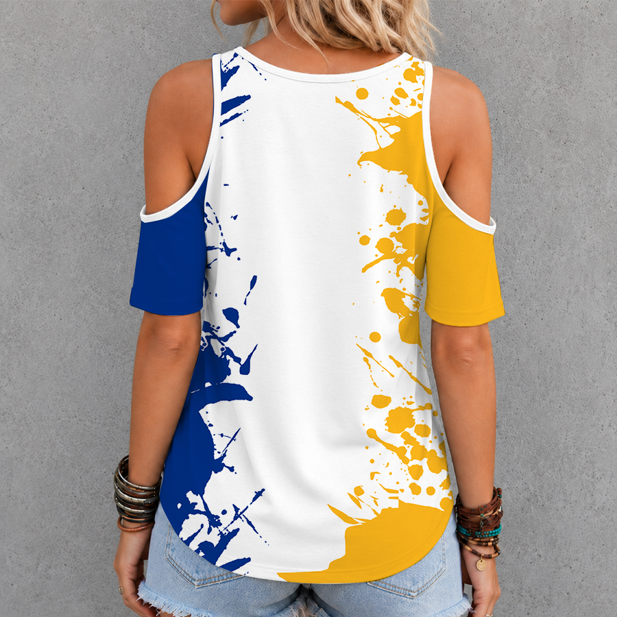 [SUPER SALE] NEW CUSTOMIZED NHL28 BFS BUFFALO SABRES CRISS CROSS V-NECK TOP